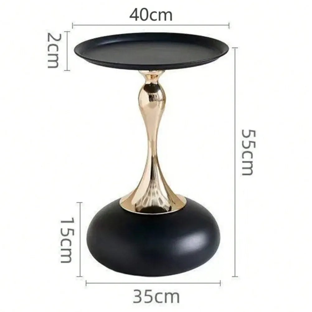 MC THE BLACK DIAMOND corner living room mini balcony end table with a sleek, modern design and compact size for small spaces.
