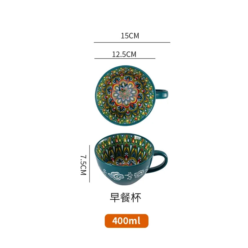 Bohemia ceramic rice bowl serving plate by 𝕄𝕔 𝕋𝕙𝕖 𝔹𝕝𝕒𝕔𝕜 𝔻𝕚𝕒𝕞𝕠�