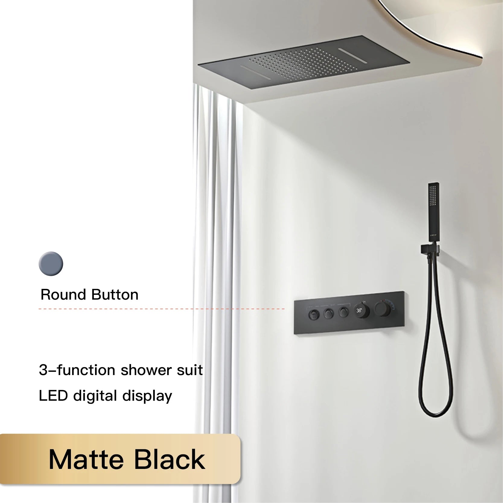 Black brass luxury shower system wall-mounted for bath from 𝕄𝕔 𝕋𝕙𝕖 𝔹𝕝𝕒𝕔𝕜 𝔻𝕚𝕒𝕞𝕠�