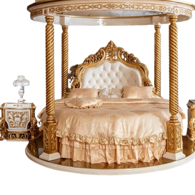 European luxury round four poster bed by 𝕄𝕔 𝕋𝕙𝕖 𝔹𝕝𝕒𝕔𝕜 𝔻𝕚𝕒𝕞𝕠𝕟�