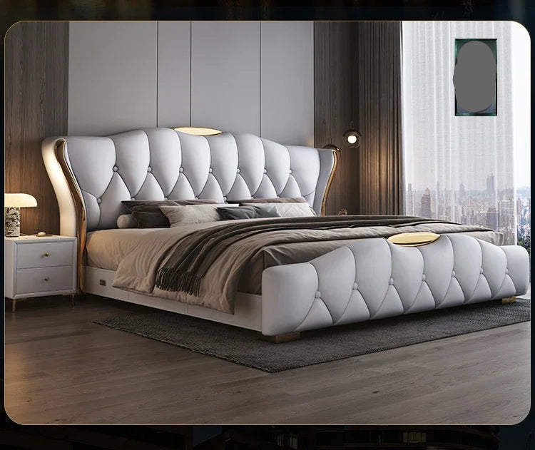 MC THE BLACK DIAMOND complete bedroom furniture king set with bed and matching pieces, modern design, in a well-styled bedroom.