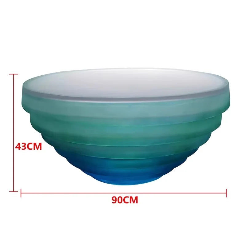 Clear resin coffee table by MC THE BLACK DIAMOND featuring a sleek, modern design with transparent, glossy surfaces.