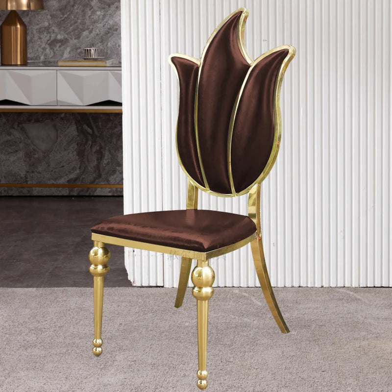Luxury MC THE BLACK DIAMOND designer dining chairs with comfortable lounge style, part of a modern suite of furniture.