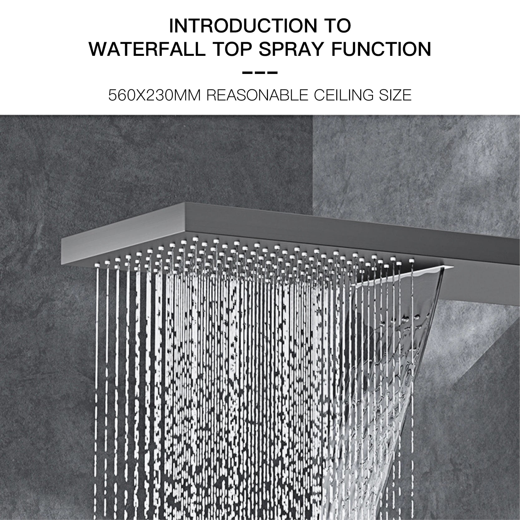 Wall-mounted luxury black brass shower system from 𝕄𝕔 𝕋𝕙𝕖 𝔹𝕝𝕒𝕔𝕜 𝔻𝕚𝕒𝕞𝕠𝕟