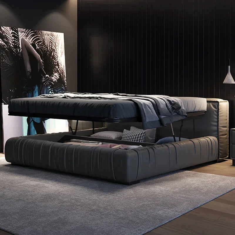MC THE BLACK DIAMOND luxury multifunctional platform bed with sleek design and sturdy frame, ideal for modern bedroom decor.