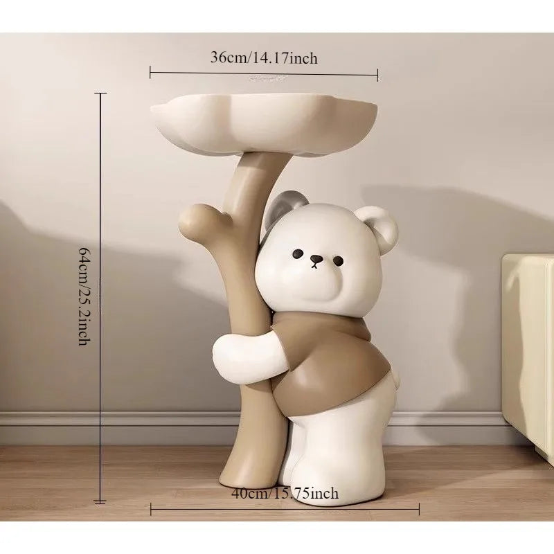 MC THE BLACK DIAMOND bouquet bear coffee table with floral design, perfect for living room decor and modern home accents.
