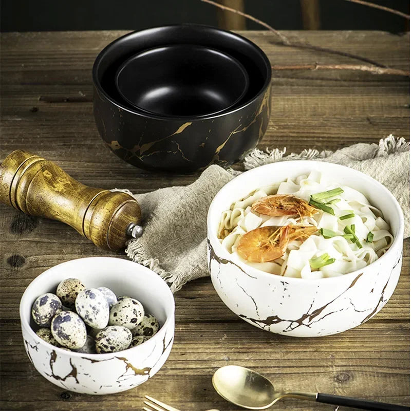 Ceramic bowl from MC THE BLACK DIAMOND home dinnerware set, showcasing a smooth, glazed surface and elegant design.