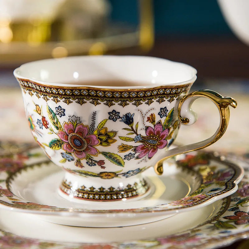 Luxury MC The Black Diamond tea and coffee cup from a stylish drinkware set, showcasing elegant design and fine craftsmanship.