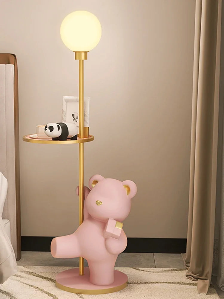 Large Nordic-style floor lamp by MC THE BLACK DIAMOND featuring a bear-shaped design for luxury living room decor