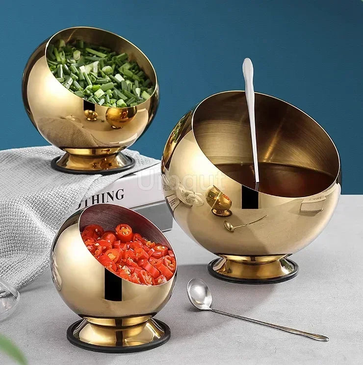 MC THE BLACK DIAMOND hot pot buffet serving bowl with seasoning basket and jar, ideal for hot pot dining and condiment serving.