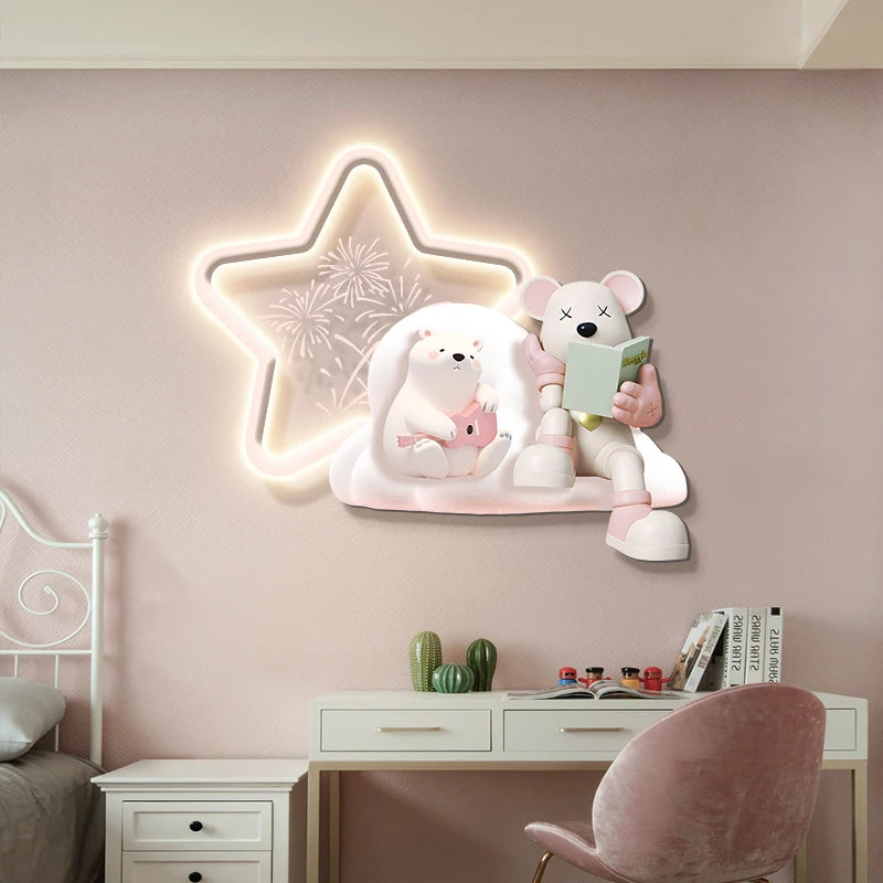 Children's room wall decoration poster by MC THE BLACK DIAMOND featuring colorful, playful prints for kids' bedroom decor.