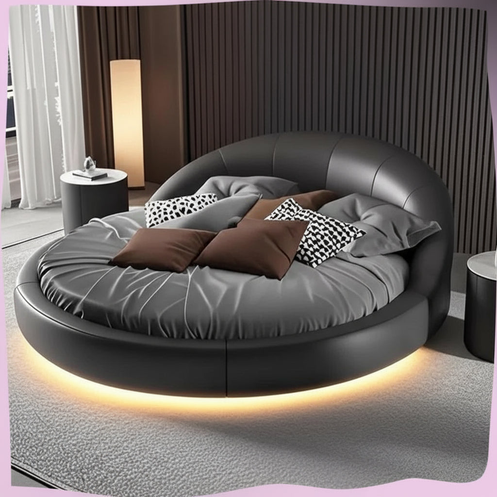 Luxury unique bed by MC THE BLACK DIAMOND featuring an elegant design and plush upholstery in a modern bedroom setting.