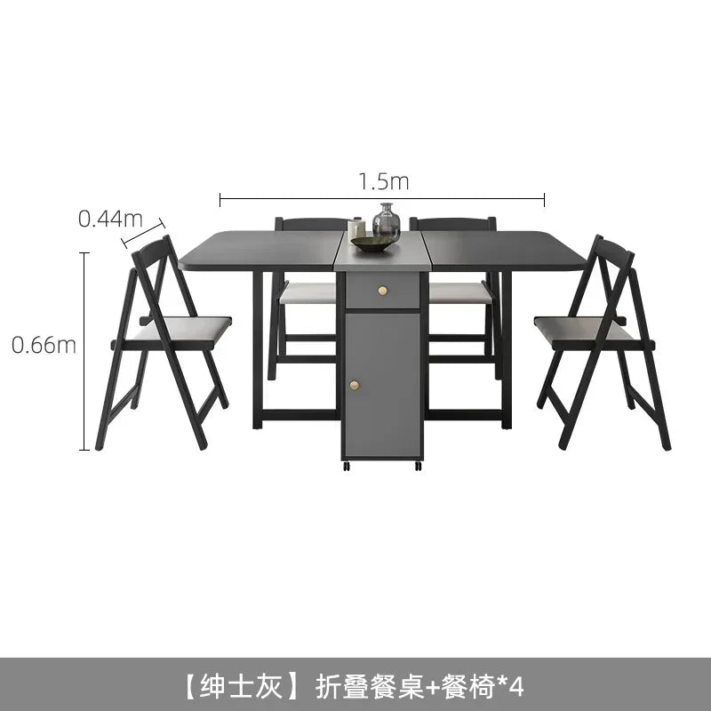 Folding wooden table by MC The Black Diamond, ideal for kids' party dining, study, or room activities, with a sturdy design