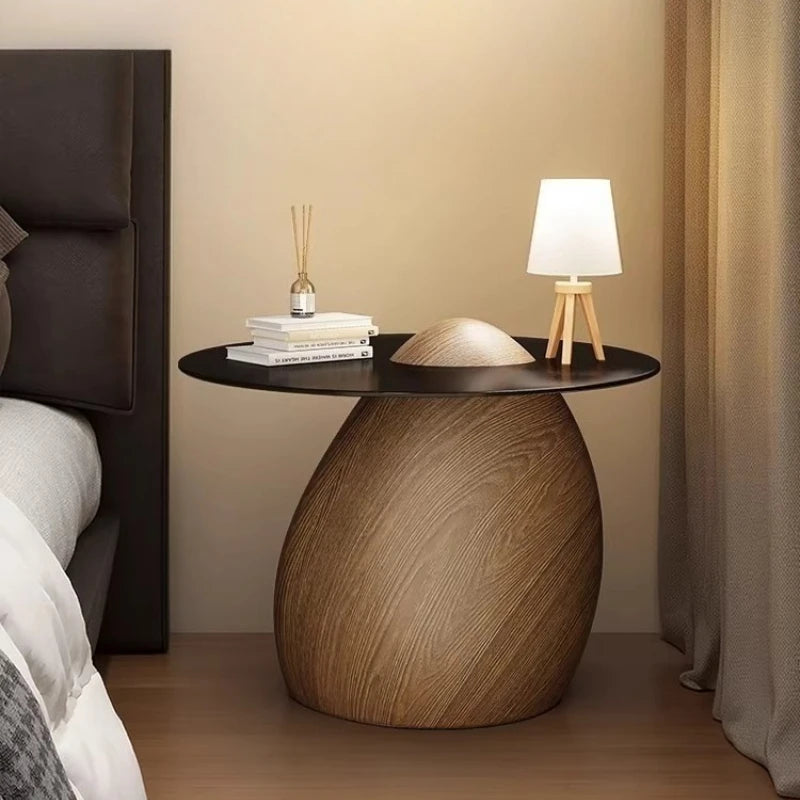 Luxury Mc The Black Diamond retro art coffee table in a living room setting, showcasing its stylish side table design and glossy finish.