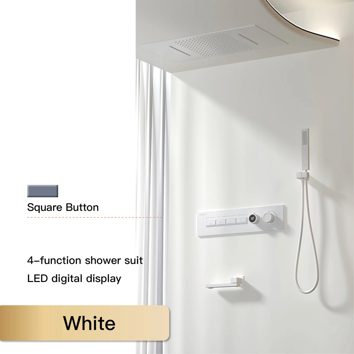 Luxury black brass shower system wall-mounted for bath by 𝕄𝕔 𝕋𝕙𝕖 𝔹𝕝𝕒𝕔𝕜 𝔻𝕚𝕒𝕞𝕠�
