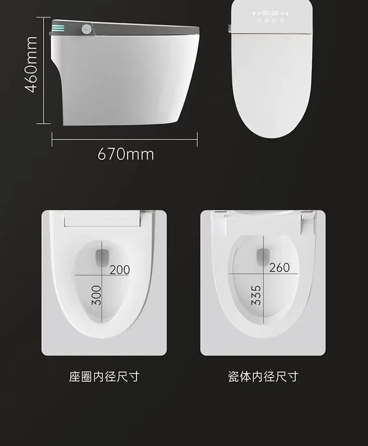 MC THE BLACK DIAMOND smart toilet with voice control, instant hot water, and fully automatic features, designed for modern bathrooms.