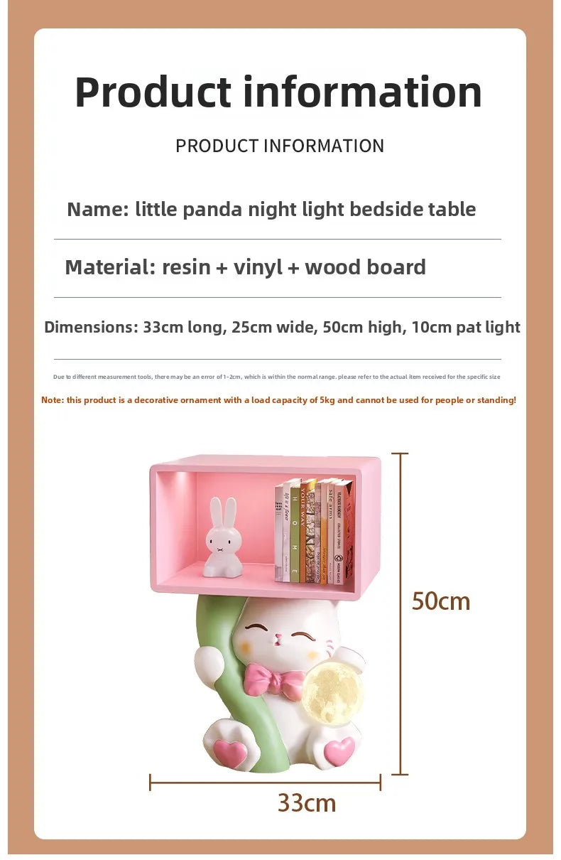 Cute cartoon cat figurine nightstand table by 𝕄𝕔 𝕋𝕙𝕖 𝔹𝕝𝕒𝕔𝕜 𝔻𝕚𝕒𝕞𝕠�