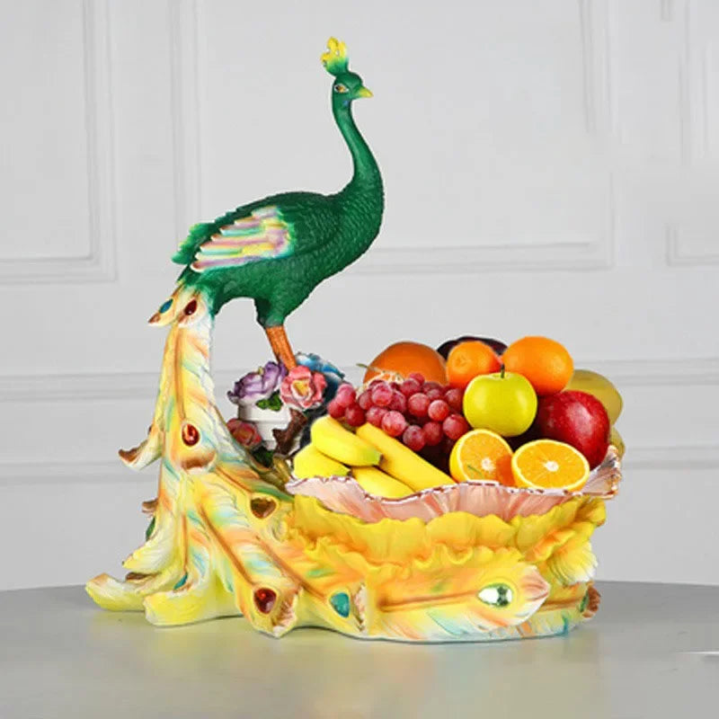 Decorative fruit plate by MC THE BLACK DIAMOND, desktop creative storage and snack tray with colorful fruit design.