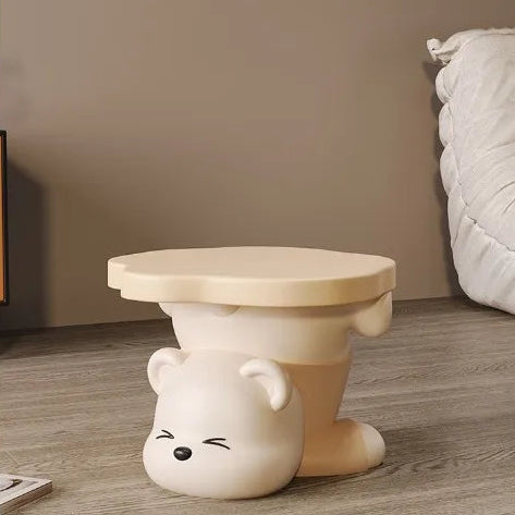 Cartoon household shoe cabinet side table by MC THE BLACK DIAMOND, featuring a playful design with multiple shoe compartments.