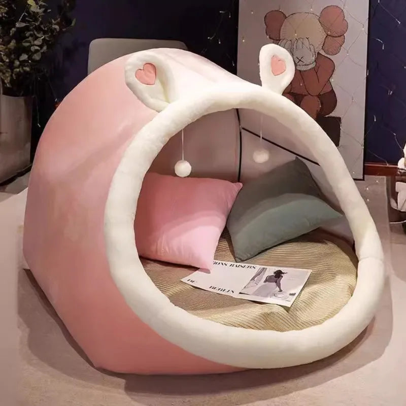 Cute oversized MC THE BLACK DIAMOND plush tent cozy house for adults and children, perfect for home decor and relaxation.