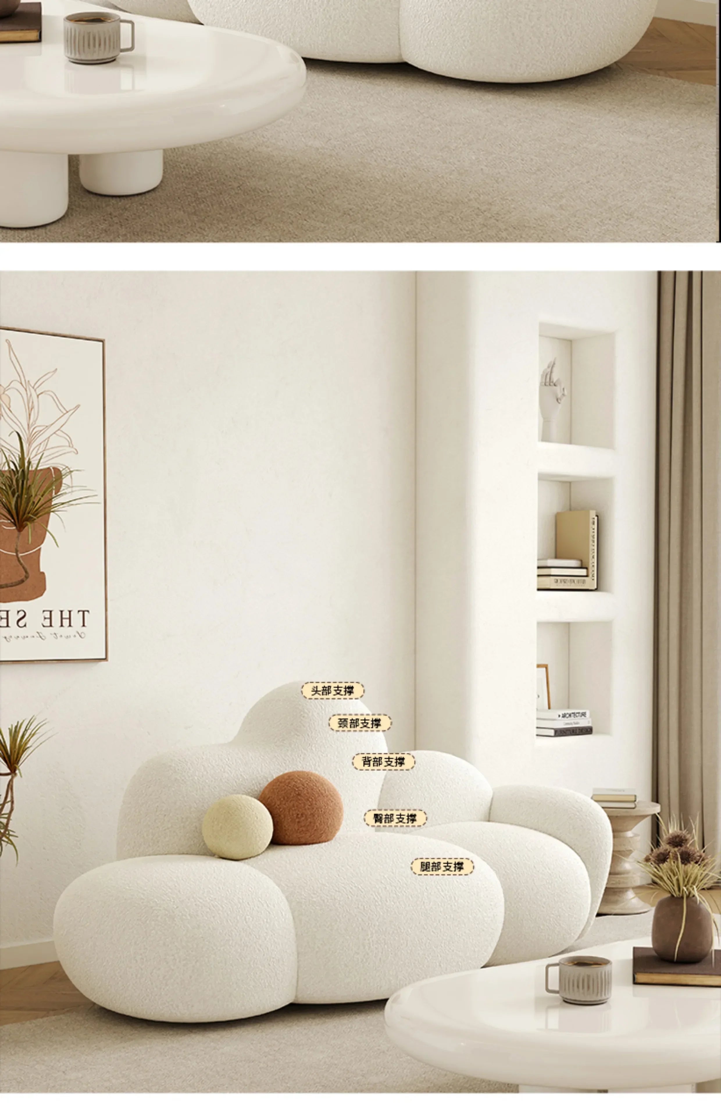 Comfortable MC THE BLACK DIAMOND living room sofa with plush cushions and relaxing design, perfect for cozy seating.