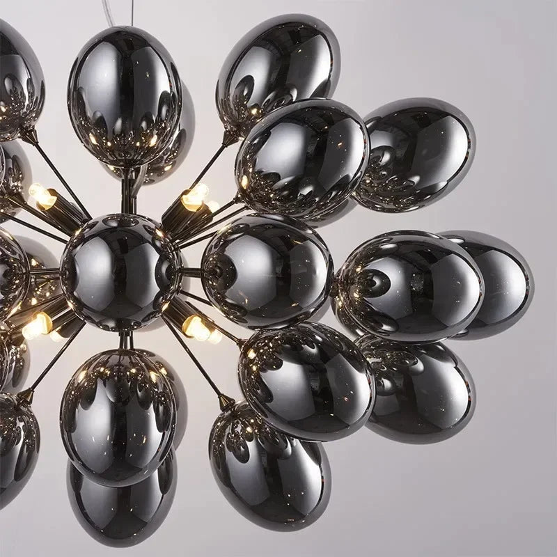 Modern Grape Glass Chandelier by 𝕄𝕔 𝕋𝕙𝕖 𝔹𝕝𝕒𝕔𝕜 𝔻𝕚𝕒𝕞𝕠𝕟�