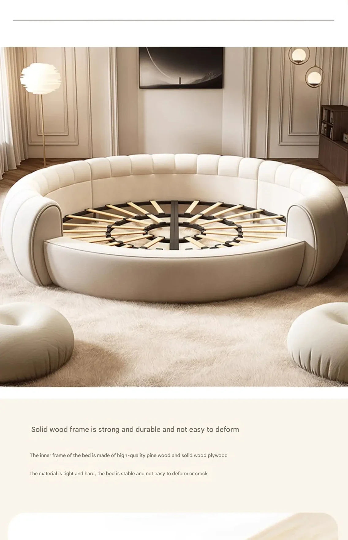 European design castle-shaped bed from Simple Beauty by MC THE BLACK DIAMOND, elegant home decor furniture with intricate details.