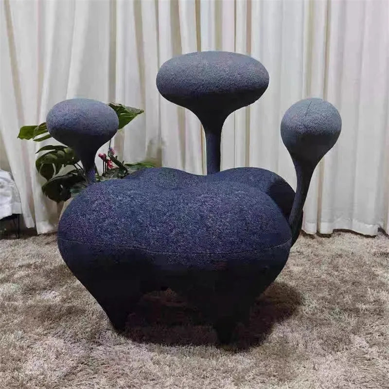 Modern luxury single sofa chair by MC THE BLACK DIAMOND with creative design, sleek black finish, and comfortable seating.