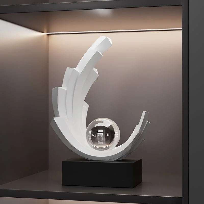 Decor figurines by MC THE BLACK DIAMOND, ideal for display on wine cabinets and TV stands, featuring elegant, stylish designs.