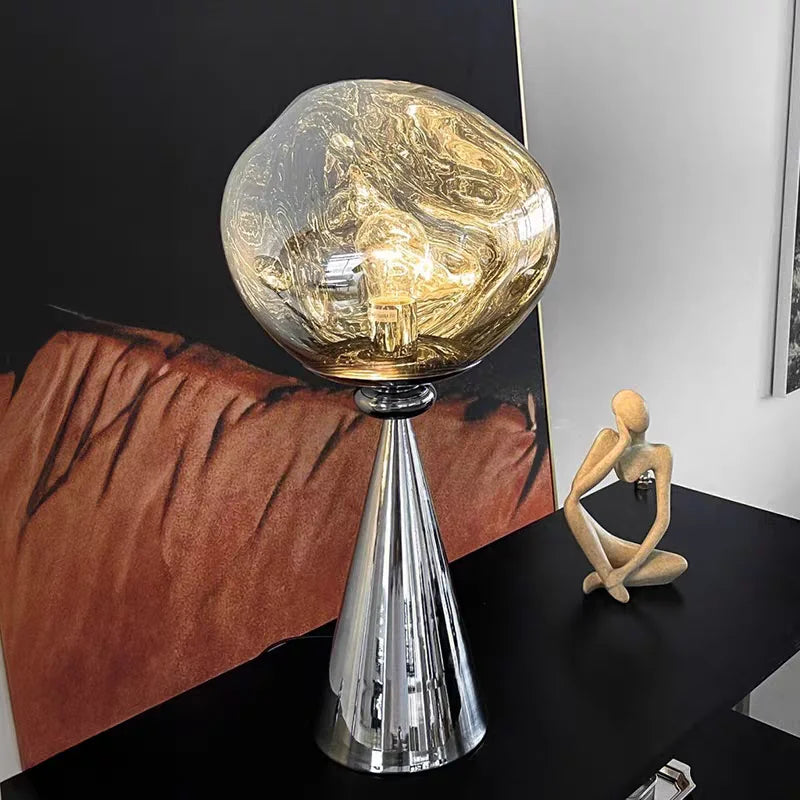 Black Lava Floor Lamp by 𝕄𝕔 𝕋𝕙𝕖 𝔹𝕝𝕒𝕔𝕜 𝔻𝕚𝕒𝕞𝕠𝕟𝕕