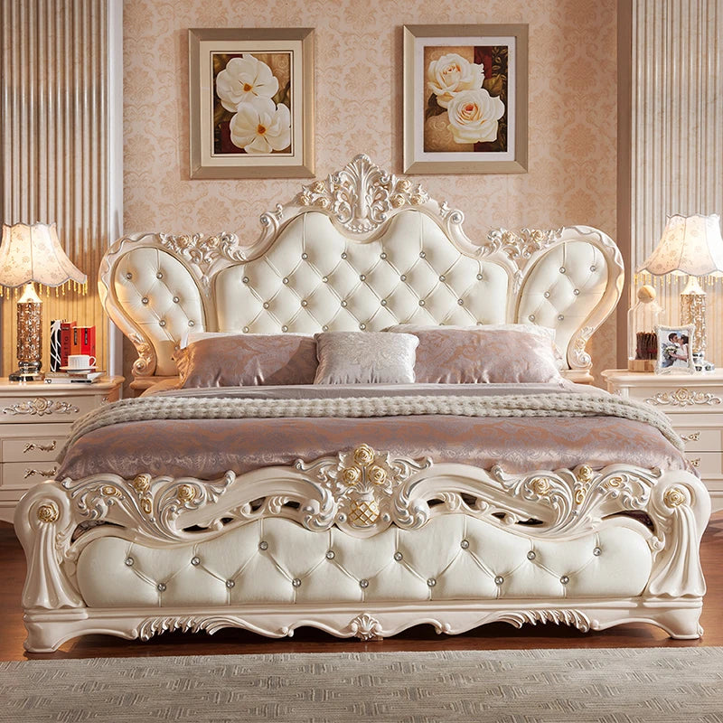 Luxury MC THE BLACK DIAMOND princess bed with ergonomic, trendy design, featuring a cute double size bed with comfortable accents.