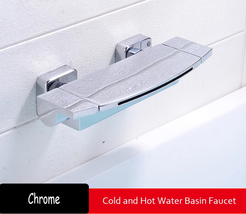 MC THE BLACK DIAMOND dual control bath and shower faucet for hot and cold water, with ergonomic handles and modern design.
