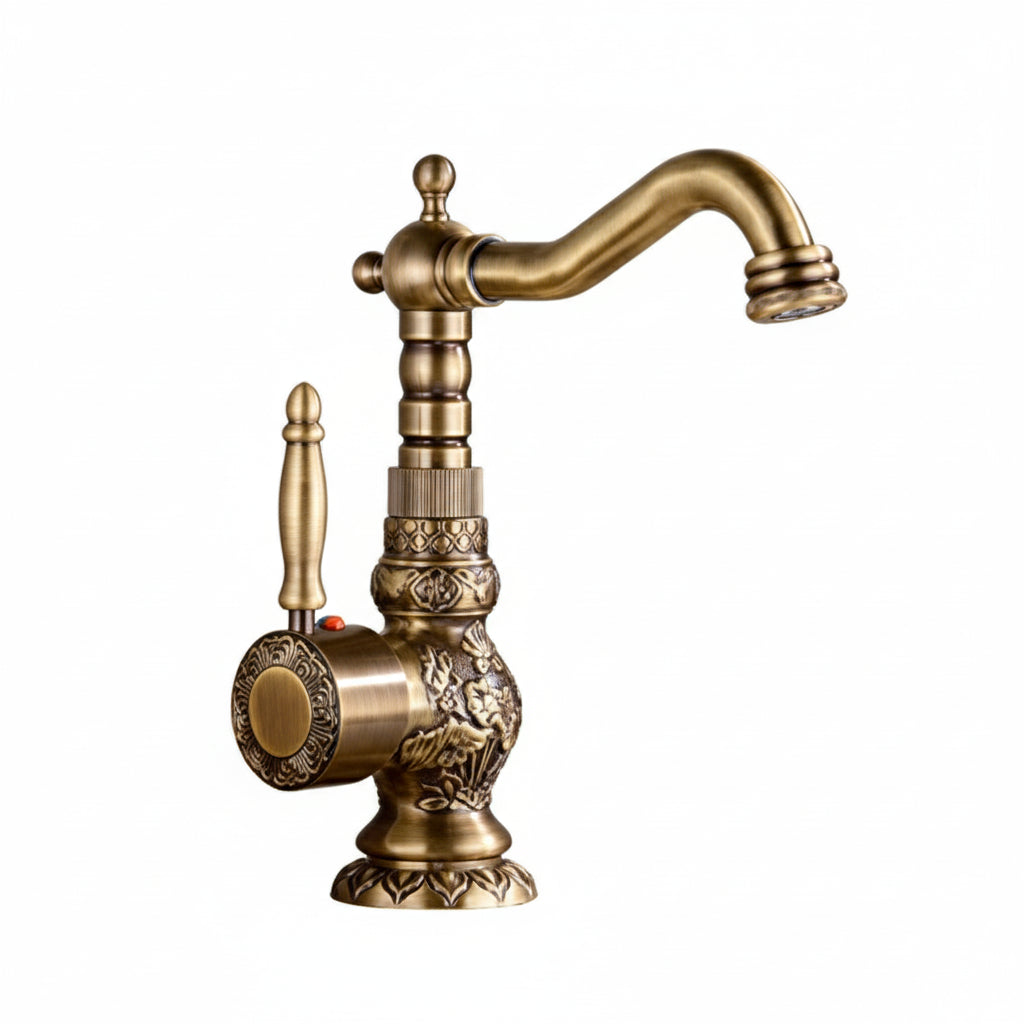 MC THE BLACK DIAMOND bathroom sink faucet with hot and cold water mixer, modern basin faucet for kitchen and bathroom sinks