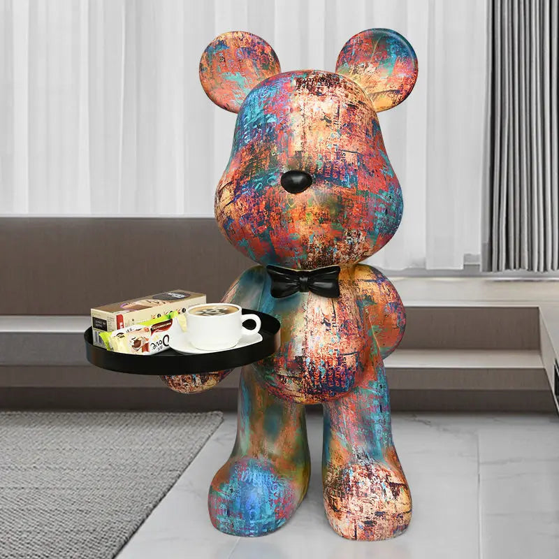 Decorative welcome reception storage tray featuring animal figurines by MC THE BLACK DIAMOND, ideal for home or office decor.