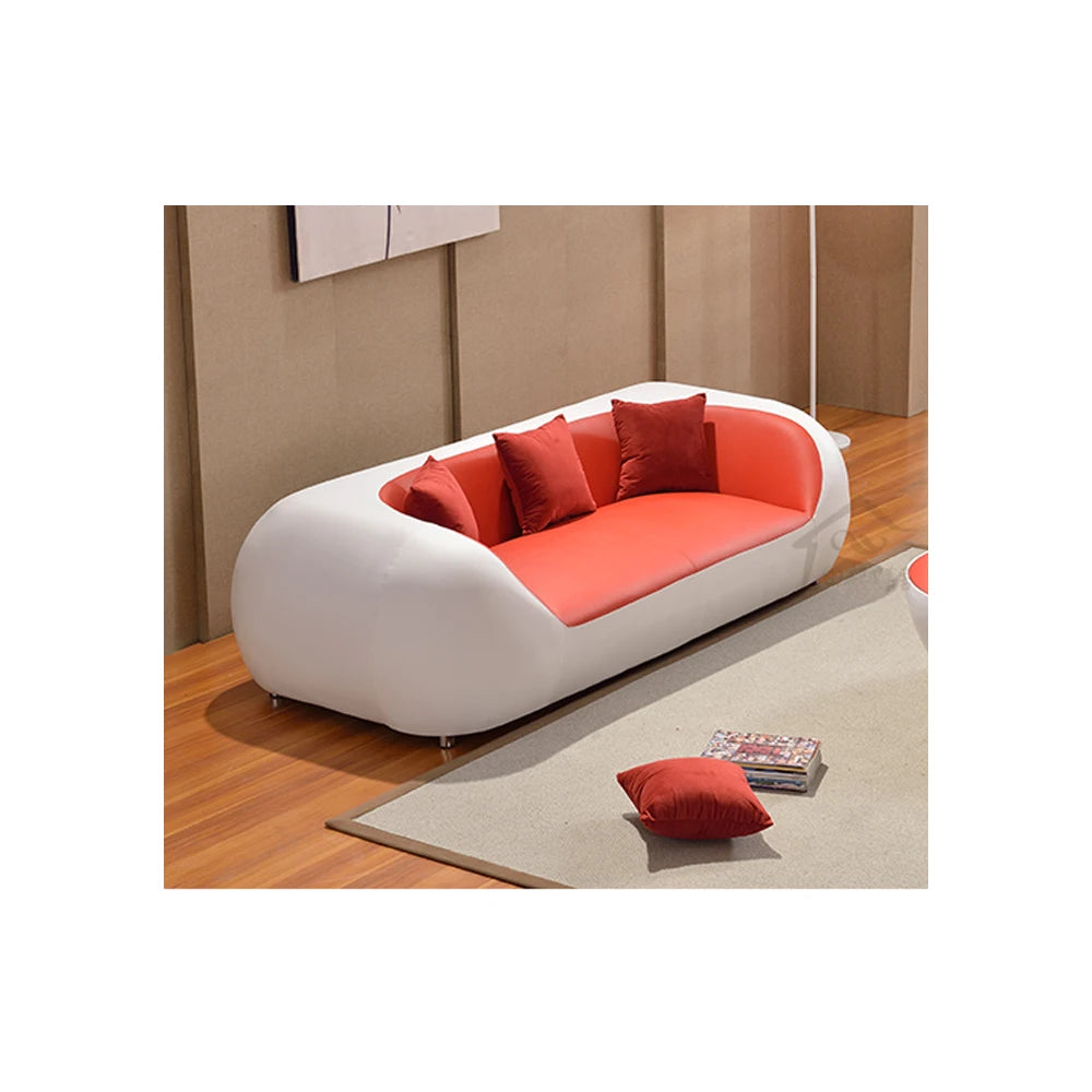 Top grade black cow leather sofa by MC THE BLACK DIAMOND, stylish living room furniture with a modern design and plush seating