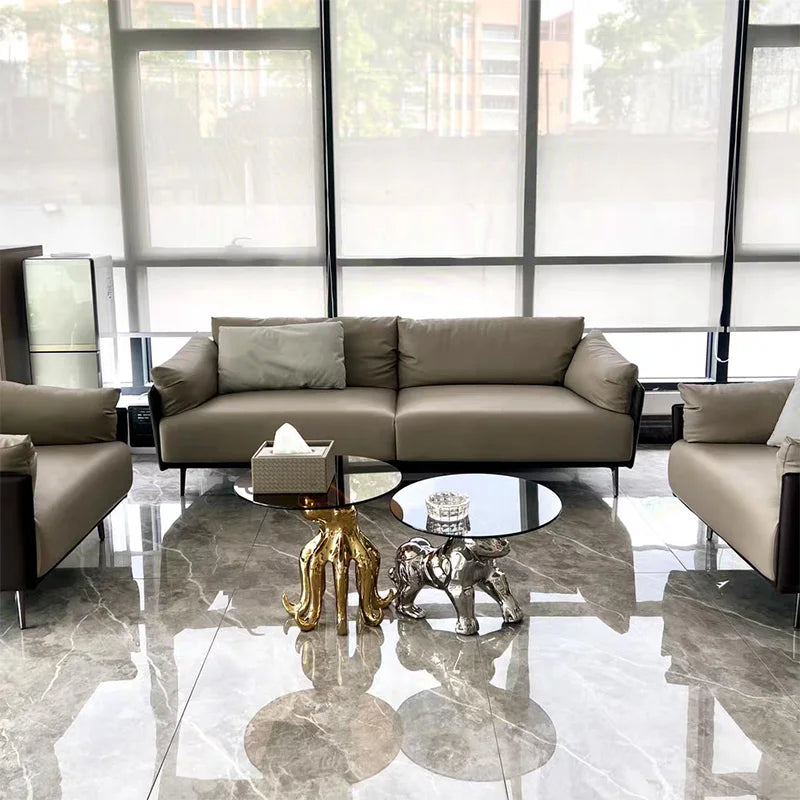 Luxury MC THE BLACK DIAMOND coffee table with modern design, featuring a sleek light finish for UR living room decor.