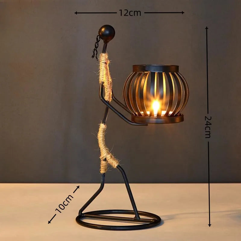Handmade candle holder figurine from 𝕄𝕔 𝕋𝕙𝕖 𝔹𝕝𝕒𝕔𝕜 𝔻𝕚𝕒𝕞𝕠𝕟�