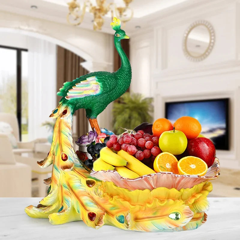 Decorative fruit plate by MC THE BLACK DIAMOND, desktop storage tray with colorful fruit design, ideal for snacks and decor.