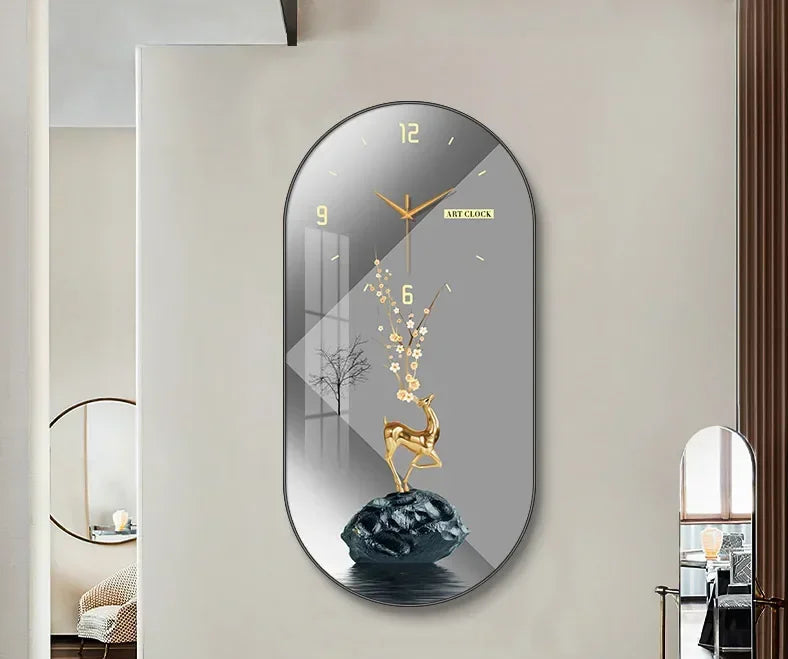 Luxury MC THE BLACK DIAMOND wall clock for living rooms, stylish home decor with a modern, decorative design.