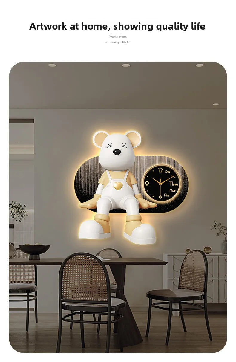 Creative Living Room Wall Clock by 𝕄𝕮 𝕋𝕙𝕖 𝔹𝕝𝕒𝕔𝕜 𝔻𝕚𝕒𝕞𝕠𝕟�