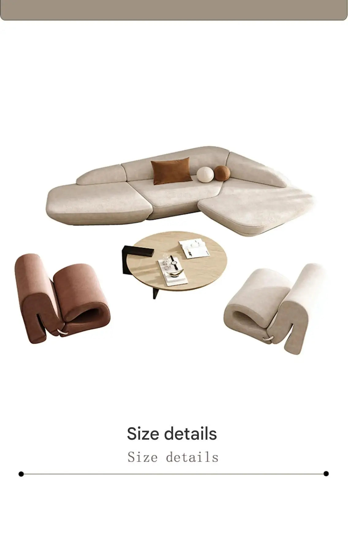 Curved luxury leisure reception corner sofa from MC THE BLACK DIAMOND, stylish sectional sofa with plush cushions and modern design.