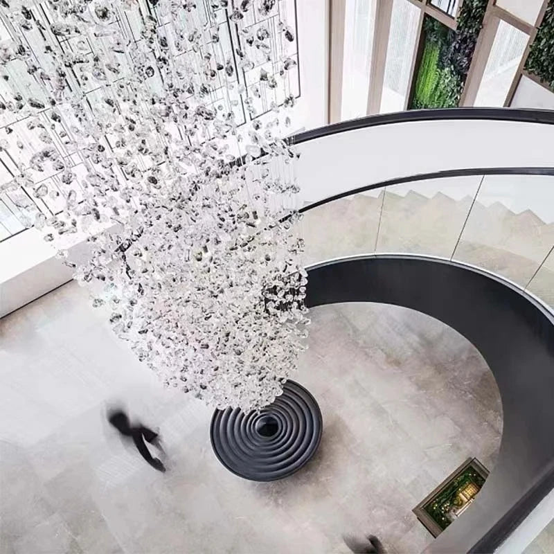 Modern stone crystal LED chandelier by 𝕄𝕔 𝕋𝕙𝕖 𝔹𝕝𝕒𝕔𝕜 𝔻𝕚𝕒𝕞𝕠𝕟�