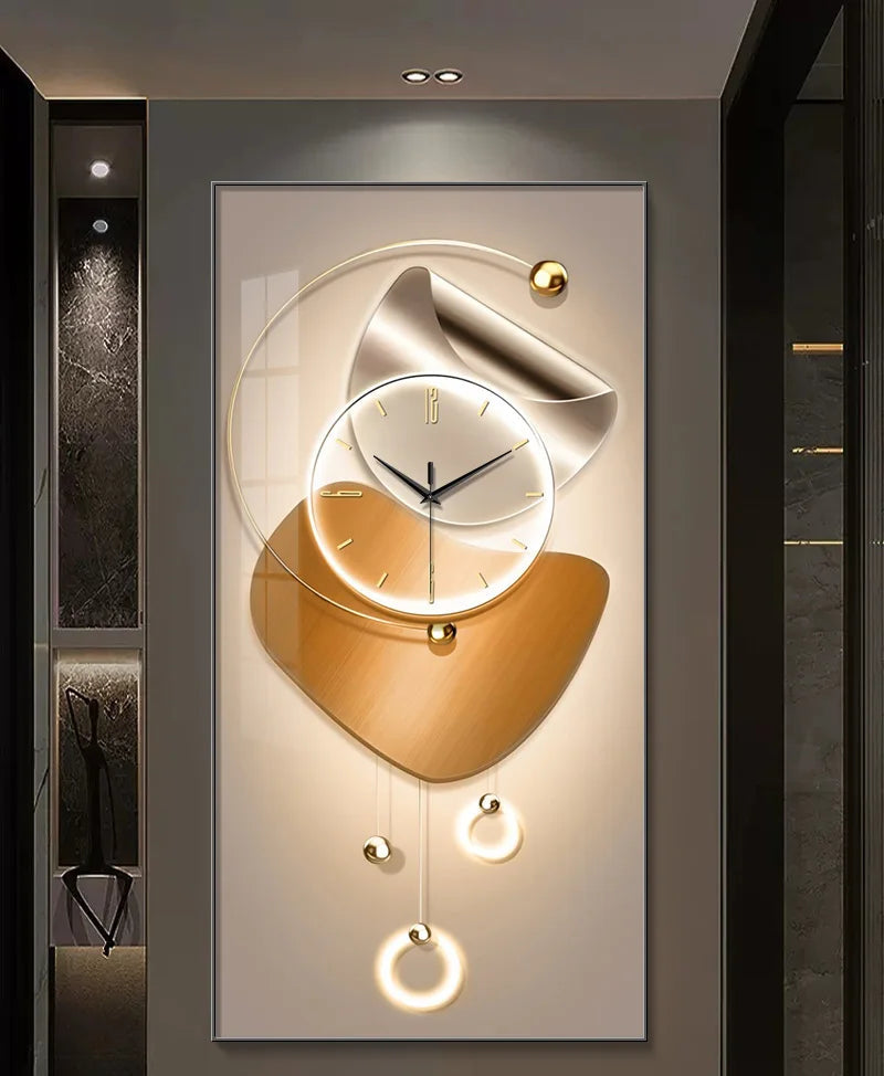 Modern design MC THE BLACK DIAMOND wall clock with sleek, minimalist face suitable for living rooms and corridors.