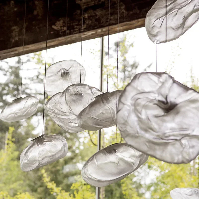 Modern Cloud Design Smoky Grey Glass Pendant Light by 𝕄𝕔 𝕋𝕙𝕖 𝔹𝕝𝕒𝕔𝕜 𝔻𝕚𝕒𝕞𝕠�