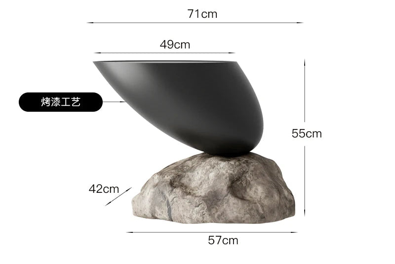 Modern minimalist Ymitation stone-shaped coffee table by 𝕄𝕔 𝕋𝕙𝕖 𝔹𝕝𝕒𝕔𝕜 𝔻𝕚𝕒𝕞𝕠�