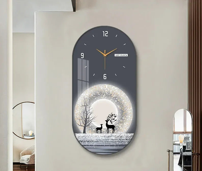 Luxury MC THE BLACK DIAMOND wall clock with a stylish design, perfect for living room home decor and modern household decoration.