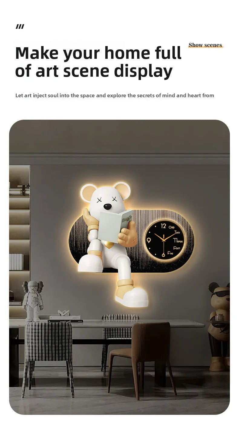 Creative Living Room Wall Clock by 𝕄𝕔 𝕋𝕙𝕖 𝔹𝕝𝕒𝕔𝕜 𝔻𝕚𝕒𝕞𝕠𝕟�