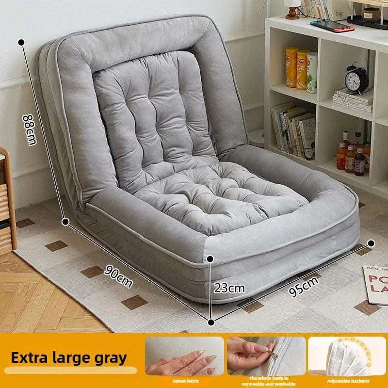 MC THE BLACK DIAMOND reclining and sleeping single tatami sofa bed, small foldable sofa for bedroom or lounge area.