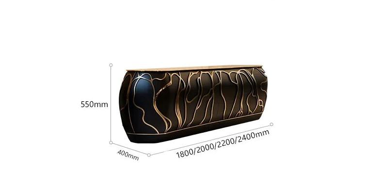 Elegant MC THE BLACK DIAMOND sideboard with a simple art-inspired design, featuring sleek Italian postmodern luxury furniture for dining rooms.