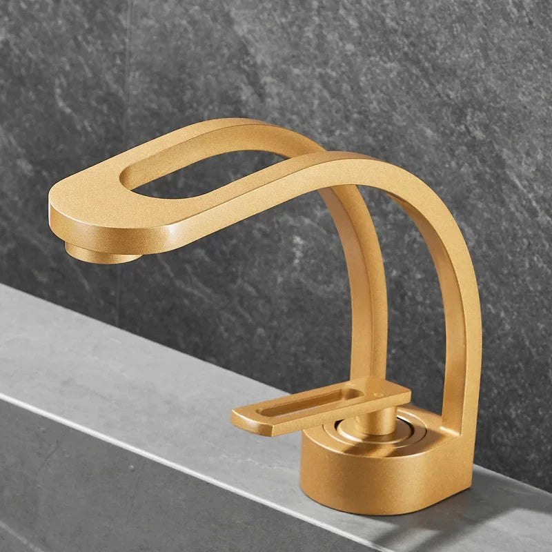 MC THE BLACK DIAMOND single-handle bathroom basin faucet for bath sinks, chrome finish and modern design.